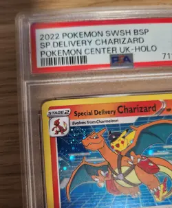 Pokemon Swirl Special Delivery Charizard PSA 9 - Image 1