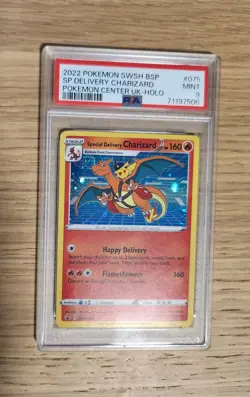 Pokemon Swirl Special Delivery Charizard PSA 9 - Image 2