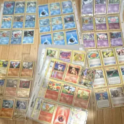 Nintendo Pokemon TCG Card Lot Mew Flareon Jigglypuff Binder Sheets Holo Regular - Image 1