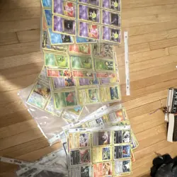 Nintendo Pokemon TCG Card Lot Mew Flareon Jigglypuff Binder Sheets Holo Regular - Image 3