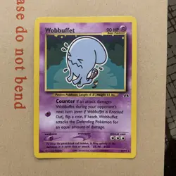 Wobbuffet Neo Discovery Rare 35/75 Pokemon Card WOTC MP - Image 2