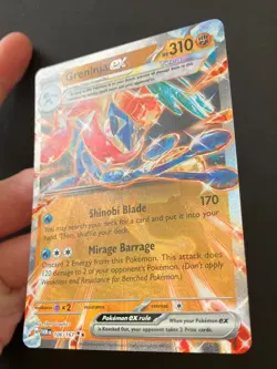 Greninja ex 106/167 Twilight Masquerade ULTRA RARE HOLO Pokemon Card Near Mint - Image 3