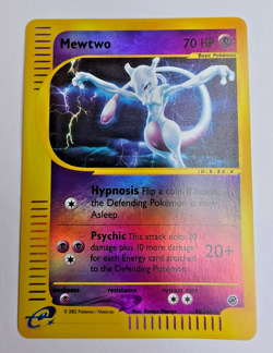 Pokemon Mewtwo TCG Reverse Holo Rare Card 56/165 Expedition Base Set 2002 - Image 1