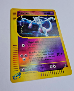 Pokemon Mewtwo TCG Reverse Holo Rare Card 56/165 Expedition Base Set 2002 - Image 2