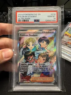 Pokemon TCG Paldean Fates Paldean Student Ultra Rare Full Art Card 230/091 - Image 1