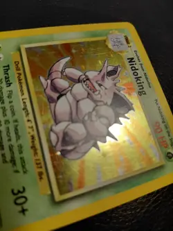 Pokemon TCG Nidoking Base Set Holo Unlimited Rare Card 11/102 - Image 3