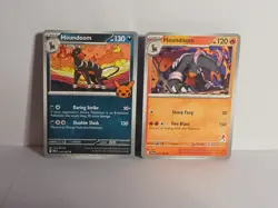 Stamped Houndoom Collection Lot 3 Cards , 1 Holo 2 Non-Holo Pokemon TCG NM - Image 2