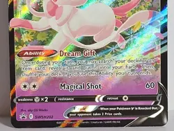 Sylveon V SWSH202 Black Star Promo Full Art Pokemon TCG Card LP Eeveelution Card - Image 3