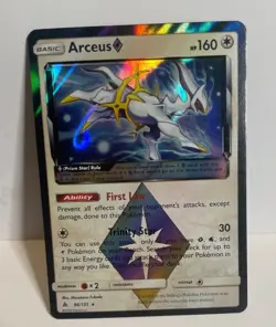 Arceus Prism Star - 96/131 - Pokemon Forbidden Light Sun & Moon Card NM - Image 1
