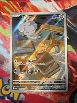 Pokemon Espurr - Holo Illustration Rare Perfect Order Set 095/088 Card is NM - Image 1
