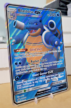 Blastoise GX SM189 Jumbo Holo Pokemon Card - Black Star Promo - Oversized - Image 3