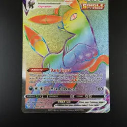 Umbreon VMAX 214/203 Pokemon Evolving Skies Rainbow Rare Holo Full Art Card - Image 3