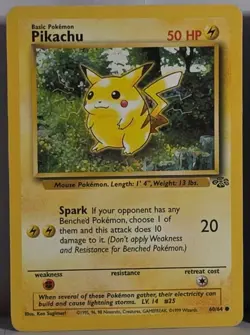 Pikachu Jungle 60/64 + No. 025 Vintage Pokemon TCG Card Lp- LP+ X2 Jungle Set - Image 2