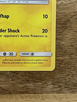 Pokemon Sun & Moon Black Star Promo Card Pikachu SM206 Holo Foil TCG - Image 5