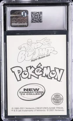2001 POKEMON STICKER CARDS DUNKIN' BOOMER FOIL #94 GENGAR CGC 8.5 - Image 2