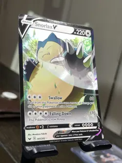 Snorlax V 141/202 Sword & Shield Ultra Rare Holo Pokemon Card - Image 2