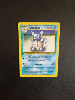 Carte Pokemon Carabaffe 42/102 Edition 1 Set de Base Wizards FR - Image 1