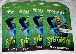 2026 Magic the Gathering Secrets of Strixhaven Play Booster Packs - Lot of 4 - Image 1