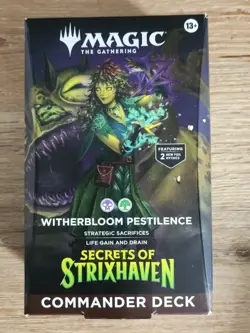 Magic The Gathering MTG Secrets Of Strixhaven Witherbloom Pestilence Commander - Image 1