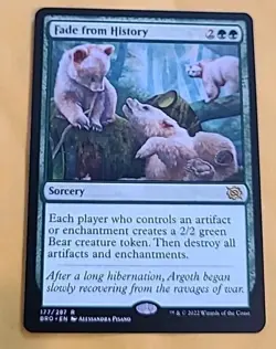 MTG, Fade from History, #177, The Brothers' War, NM, RARE, ENGLISH, SORCERY - Image 1