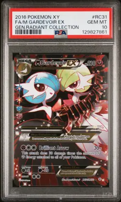 2016 Pokemon XY Gen Radiant Collection #RC31 FA/M Gardevoir EX PSA 10 GEM MINT - Image 1