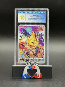 Pikachu 144/s-p Thai Pokemon 2022 Sword & Shield Booster Promo CGC Pristine 10 - Image 1