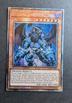 Yugioh Bystial Saronir RA05-EN023 Starlight Rare 1st Edition Near Mint - Image 4