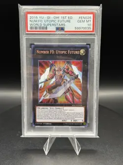 Yu-Gi-Oh! Number F0 Utopic Future WSUP-EN026 1st Prismatic Secret Rare PSA 10 - Image 1