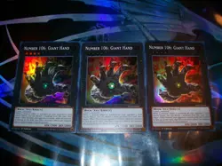 3x Number 106: Giant Hand 1st Edition Super Rare RA04-EN066 Yu-Gi-Oh! - Image 1
