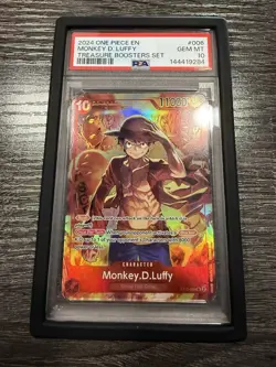 PSA 10 2024 One Piece CCG Monkey D. Luffy ST10-006 Promo Foil EN - Image 1