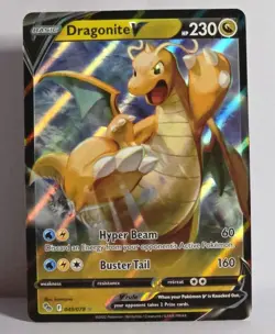 Dragonite V 049/078 Pokemon GO Ultra Rare Pokemon TCG Card LP-NM - Image 1