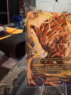 Bandai Dragon Ball Super Card Game Son Goku FS11-07 SR⭐Foil Battle 30000 - Image 3
