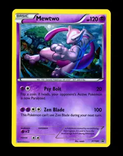 2015 Pokemon MEWTWO Black Star Promo Set COSMOS HOLO Collection Box Card #XY100 - Image 1