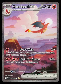 Charizard ex 199/165 Holo Special Illustration Rare 151 Pokemon Card - Image 1