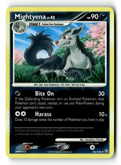 Pokemon Card Mightyena LP Legends Awakened 66/146 - Image 1