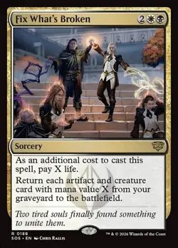 Fix What's Broken 188 Regular SOS Secrets of Strixhaven MTG - Image 1