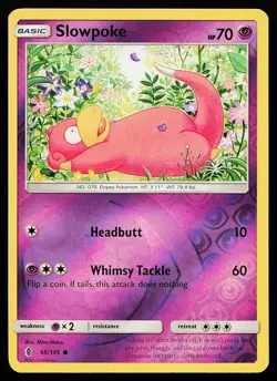 Slowpoke 48/145 Reverse Holo Common Guardians Rising Pokemon Card - Image 1