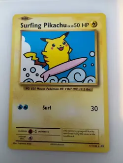 Surfing Pikachu 111/108 - XY Evolutions Secret Rare - Pokemon TCG - Image 1