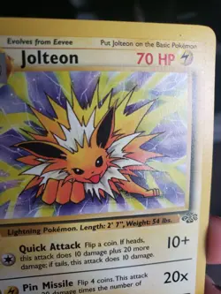 1999 Pokemon TCG Jolteon Wizard 20/64 Rare Regular - Image 3