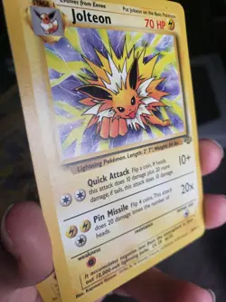 1999 Pokemon TCG Jolteon Wizard 20/64 Rare Regular - Image 4