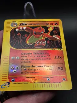 Pokemon TCG 2002 Expedition Charmeleon 73/165 Reverse Holo LP/NM Great Condition - Image 2