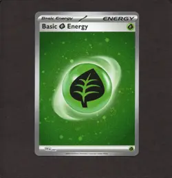 Pokemon TCG Basic Grass Energy (Cosmos Holo) 001 SV01: Scarlet & Violet Base LP - Image 1