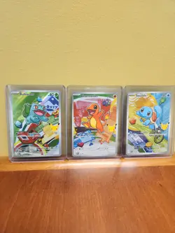 Pokemon First Partner Illustration Collection Series 1 Kanto Gen 1 Starters NM - Image 1