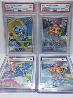 🔥PSA 9 🔥Squirtle 039 Holo Promo💥GRADED FIRST PARTNER ILLUSTRATION BUNDLE💥 - Image 1