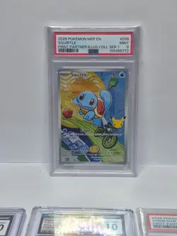 🔥PSA 9 🔥Squirtle 039 Holo Promo💥GRADED FIRST PARTNER ILLUSTRATION BUNDLE💥 - Image 2