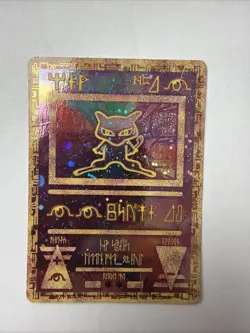 Pokemon the Movie 2000 Ancient Mew Promo Card damaged - Image 1