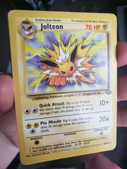 1999 Pokemon TCG Jolteon Wizard 20/64 Rare Regular - Image 1