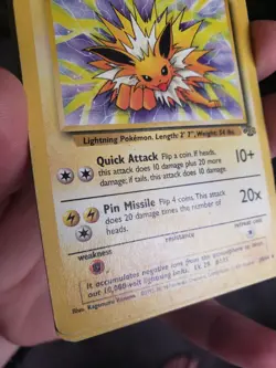 1999 Pokemon TCG Jolteon Wizard 20/64 Rare Regular - Image 2