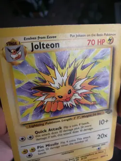 1999 Pokemon TCG Jolteon Wizard 20/64 Rare Regular - Image 4