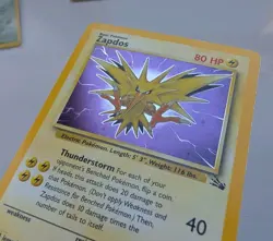 Zapdos 15/62 & Haunter 6/62 - Pokemon Fossil Holo - NM - Clean Holo - Arita - Image 5